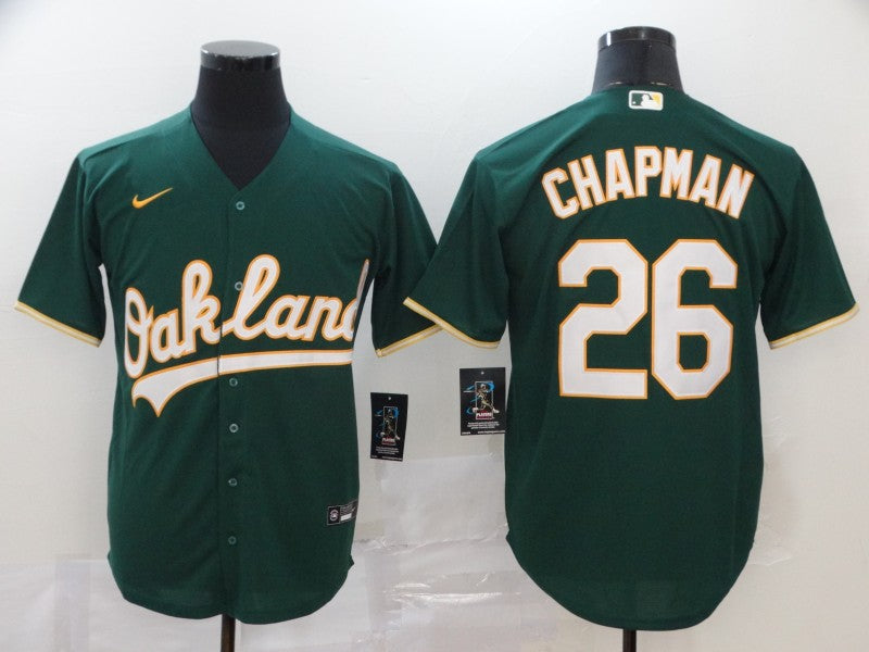 Men's Oakland Athletics Matt Chapman #26 Green Baseball Jersey